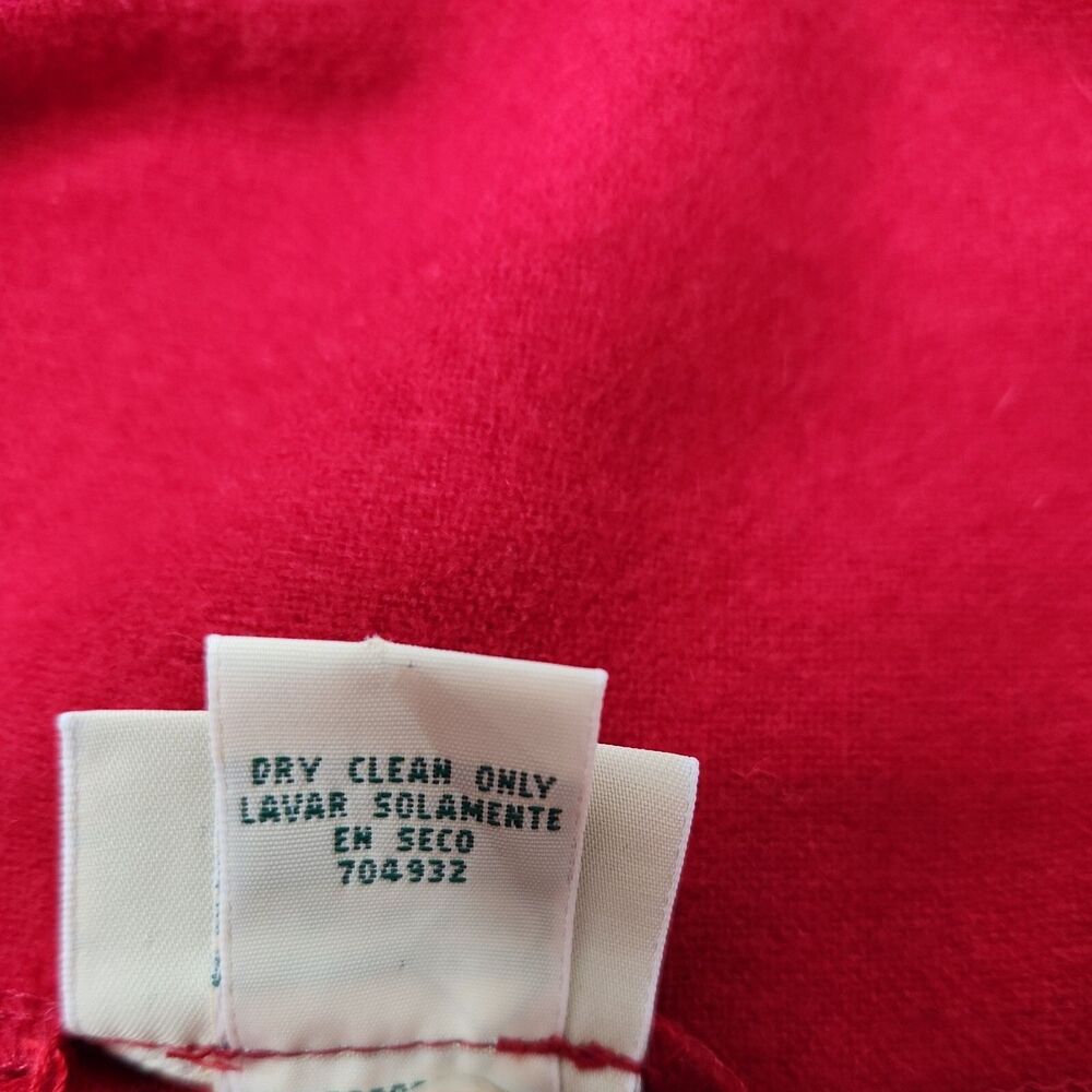 ST JOHNS BAY Wool Blend Cape 1/4 Zip Poncho Sweater One Size Red Pockets - Picture 10 of 11